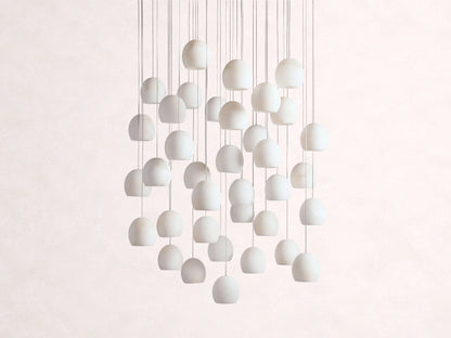 Arica Alabaster Round Chandelier