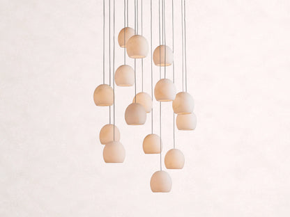 Arica Alabaster Round Chandelier