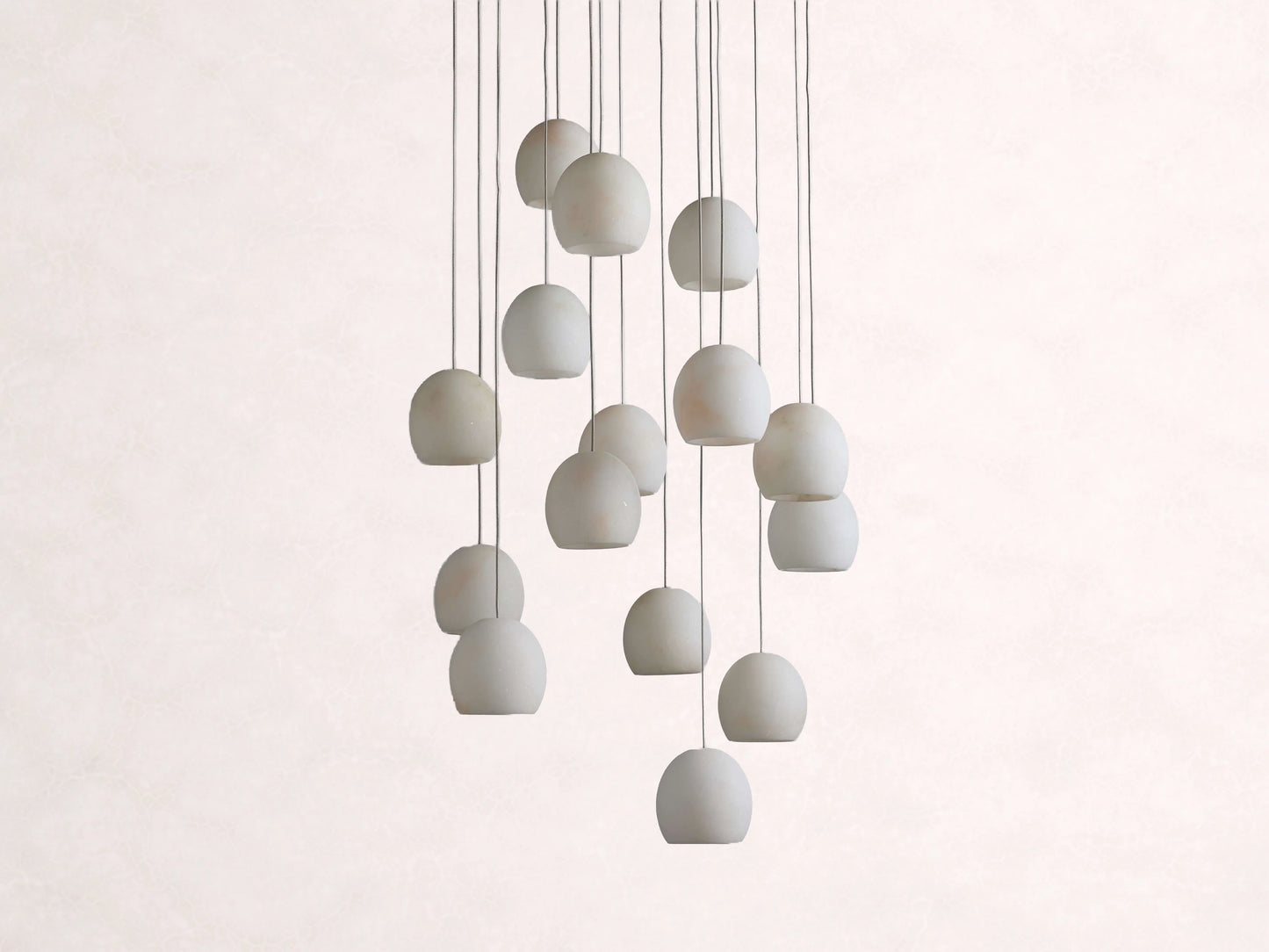 Arica Alabaster Round Chandelier