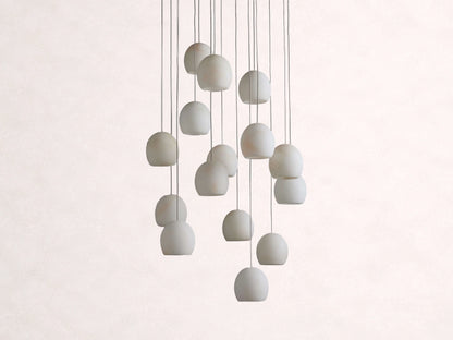 Arica Alabaster Round Chandelier