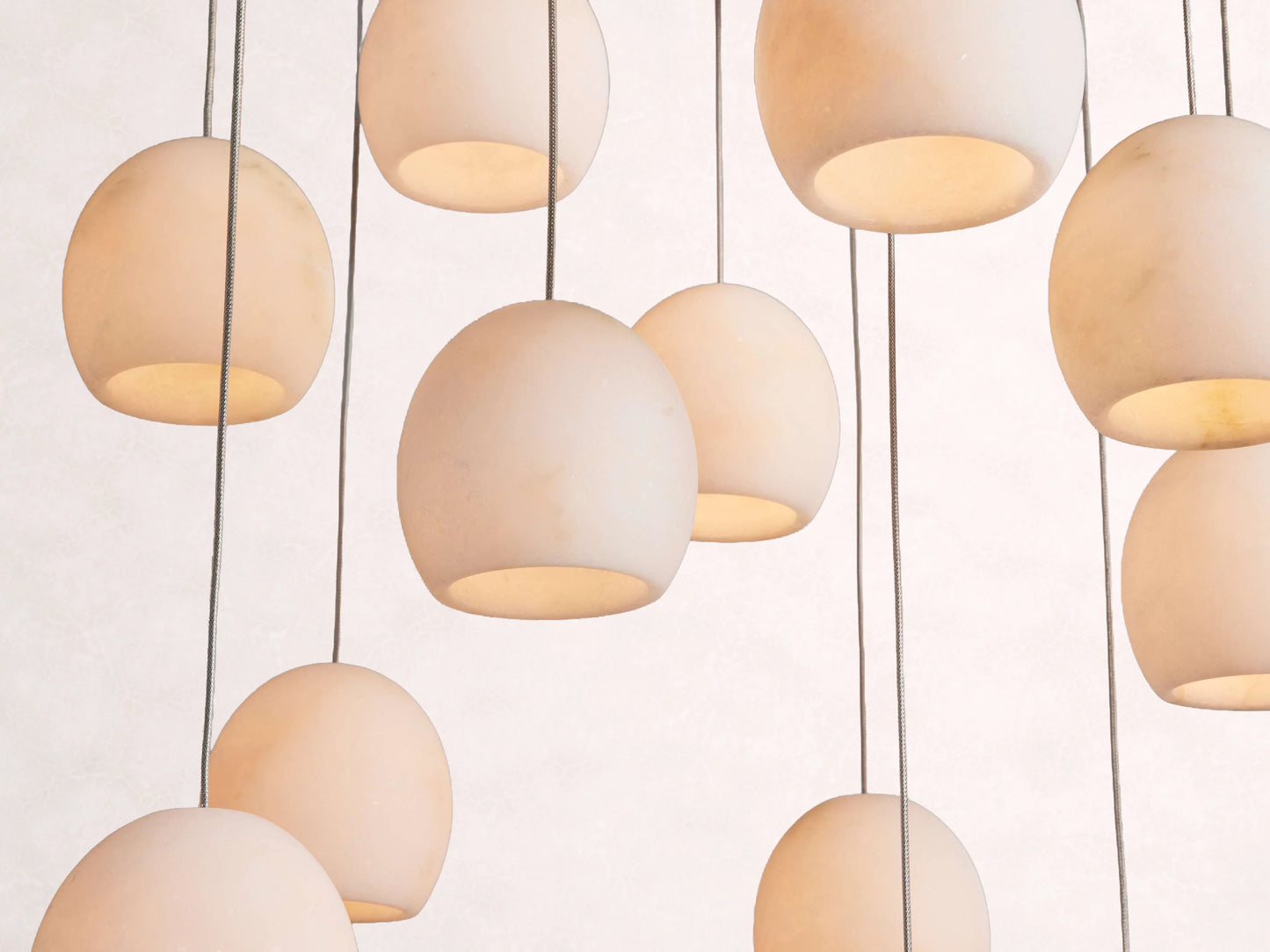 Arica Alabaster Round Chandelier