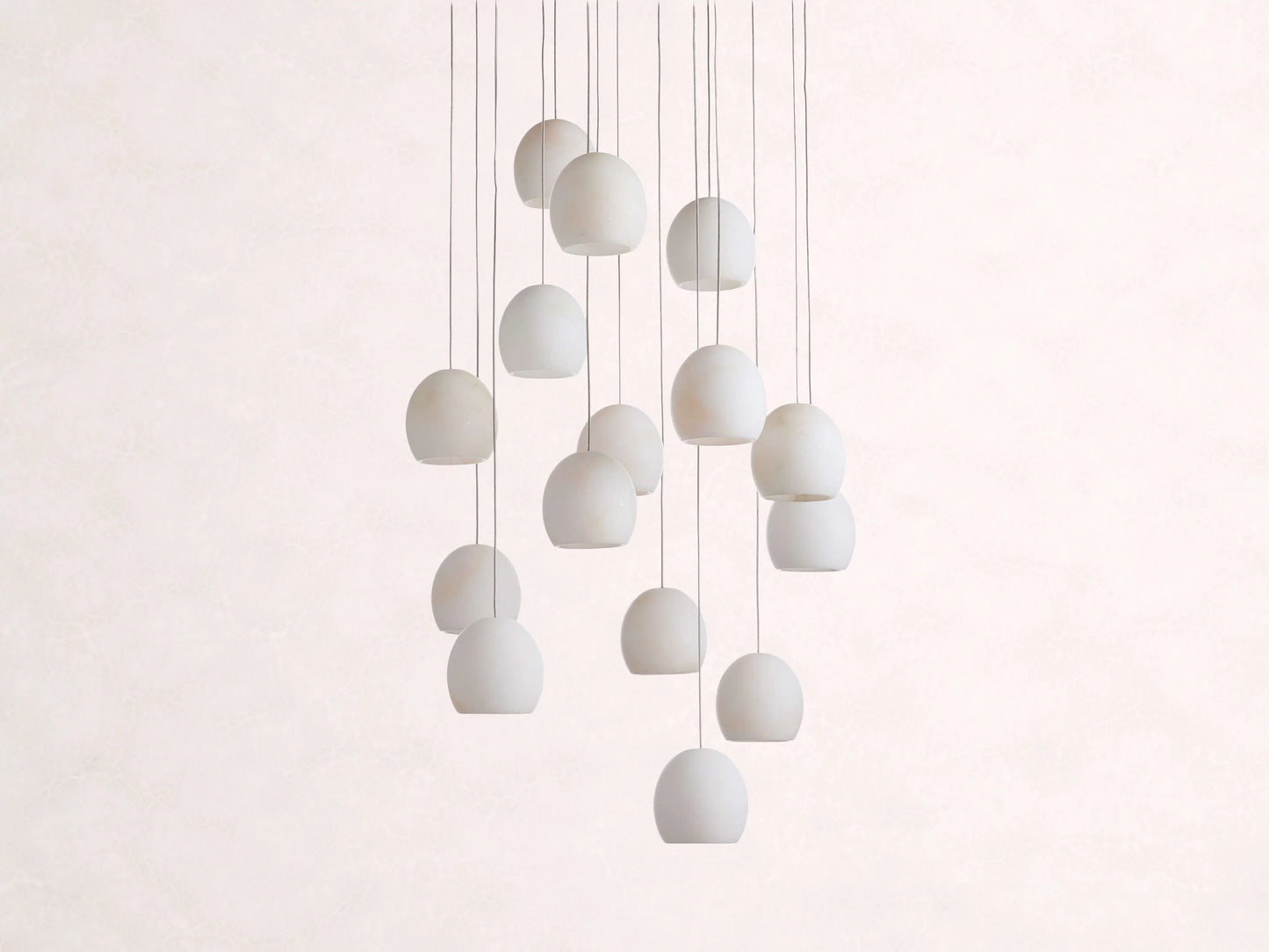 Arica Alabaster Round Chandelier