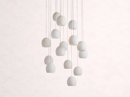 Arica Alabaster Round Chandelier