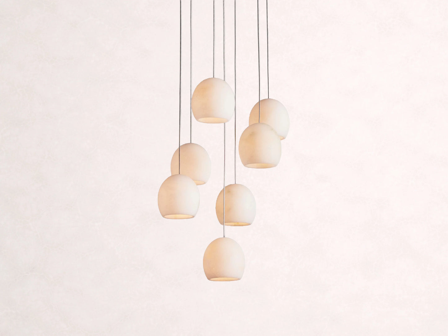 Arica Alabaster Round Chandelier