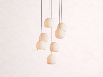Arica Alabaster Round Chandelier