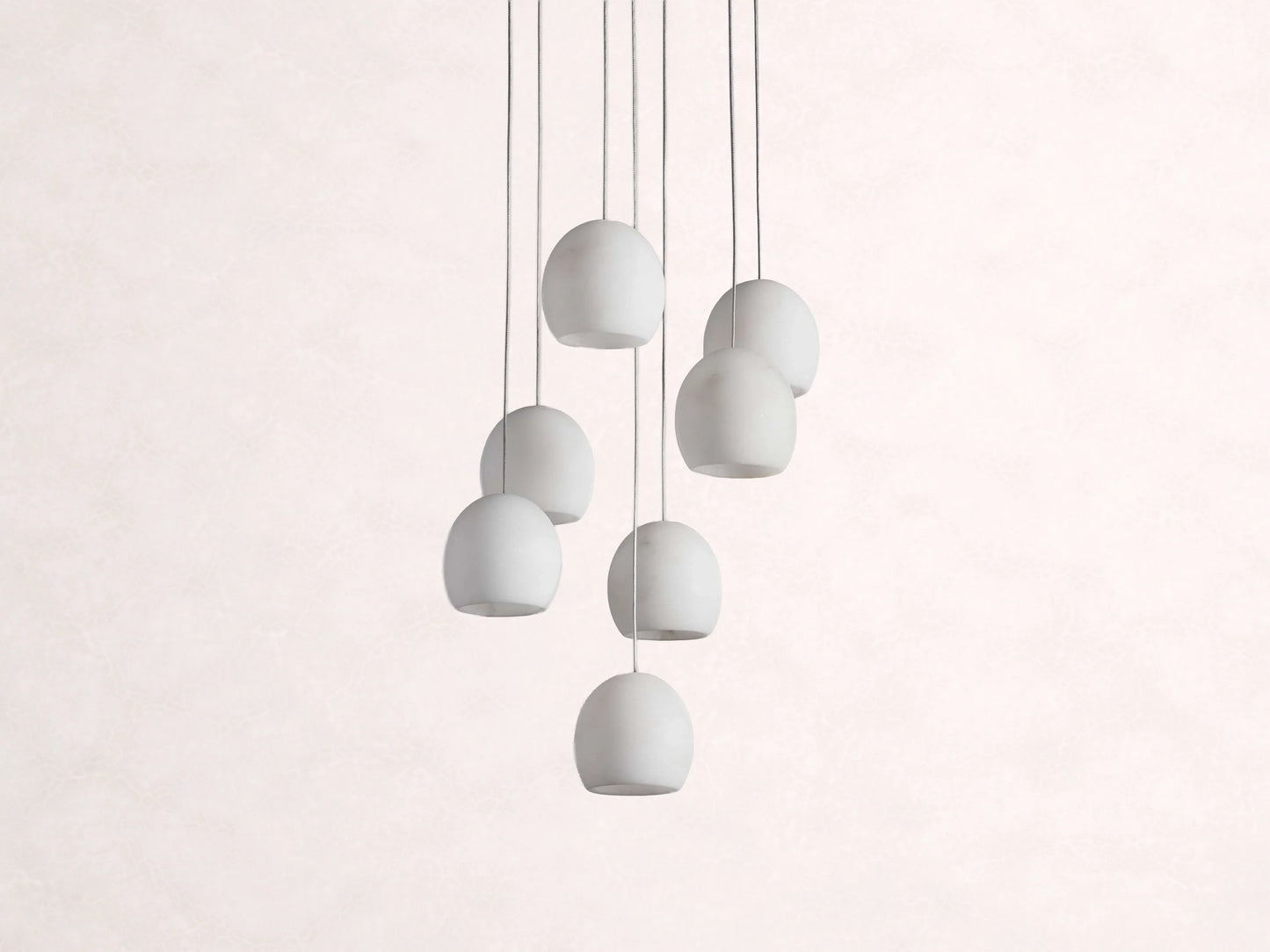 Arica Alabaster Round Chandelier