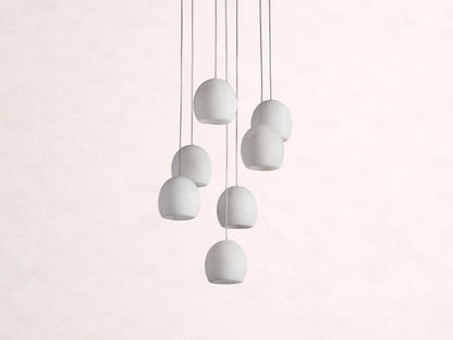 Arica Alabaster Round Chandelier