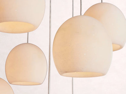 Arica Alabaster Round Chandelier