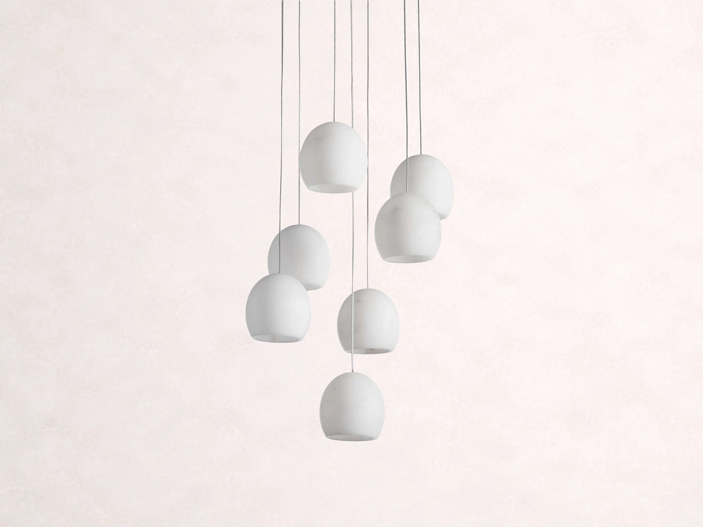 Arica Alabaster Round Chandelier