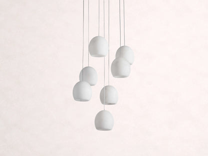 Arica Alabaster Round Chandelier
