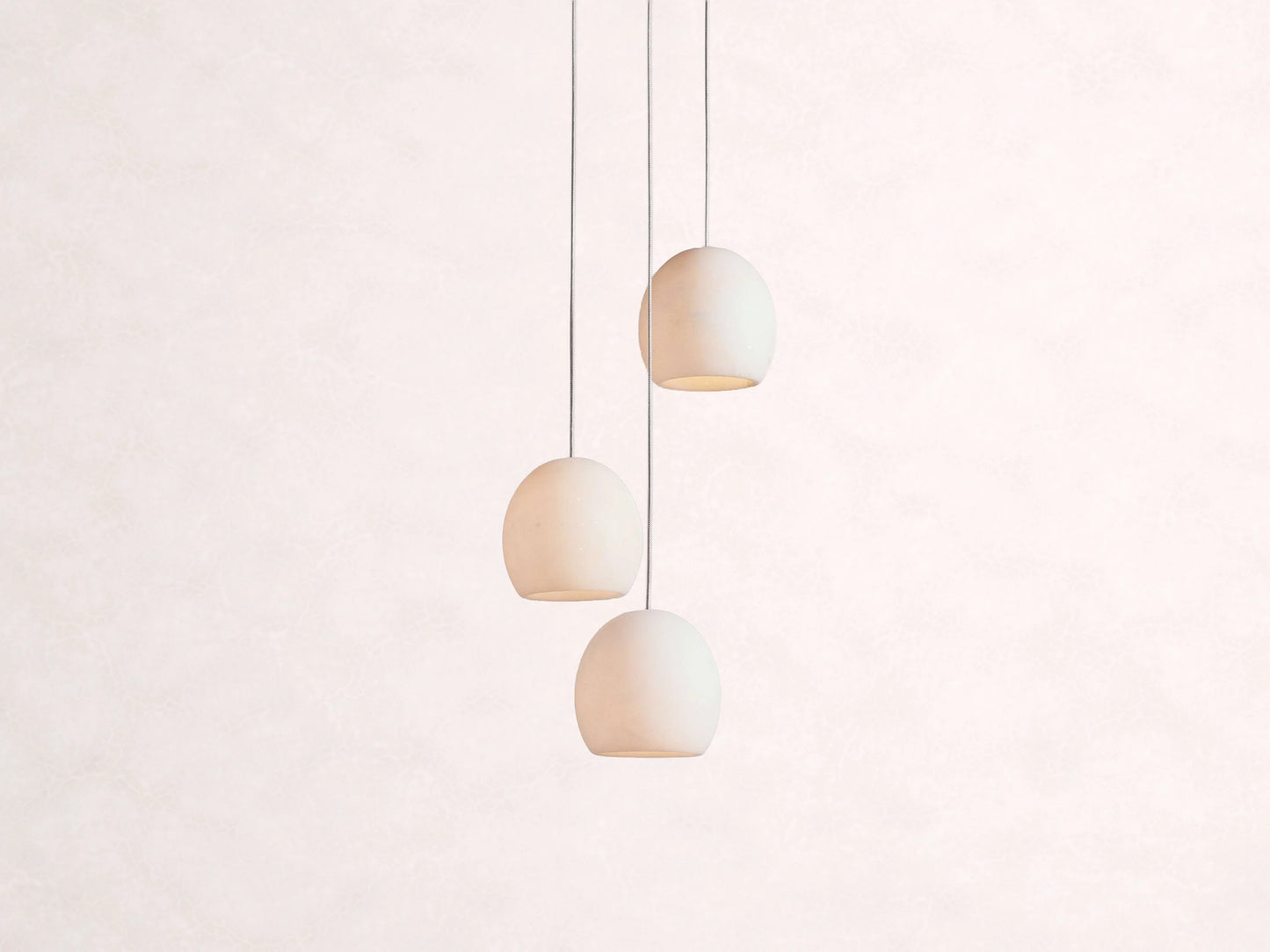 Arica Alabaster Round Chandelier