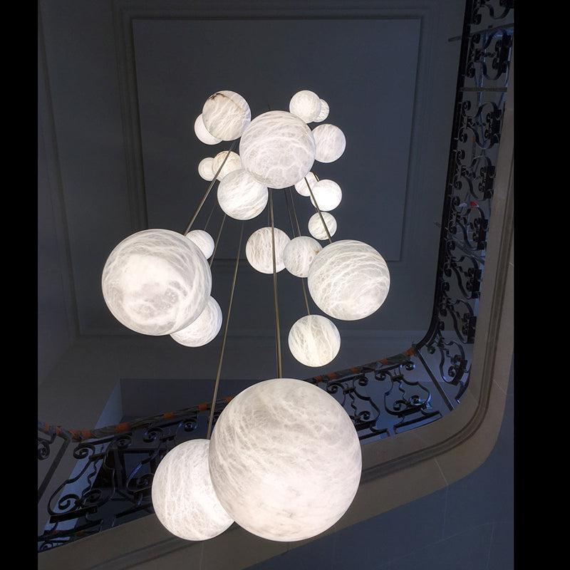 Alabaster Constellation Chandelier, Multi Pendant Light - Richardrider