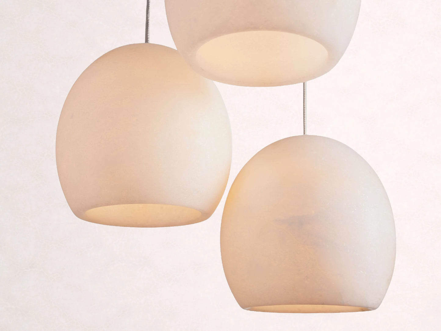 Arica Alabaster Round Chandelier