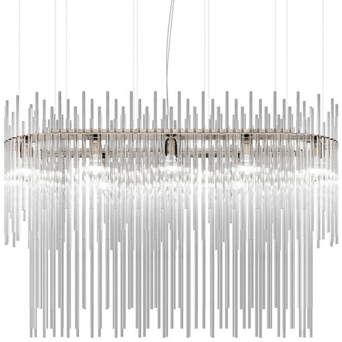 Ivory Veins Two-Tier Linear Pendant