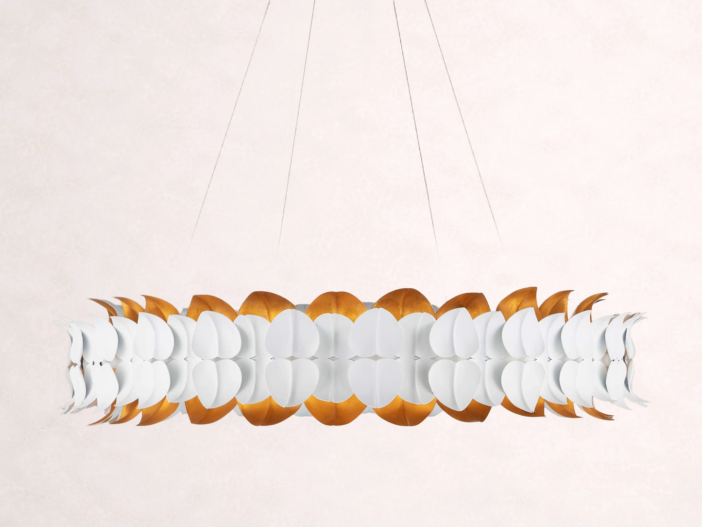 Darla Hand sculpted Leaves Chandelier 39''D