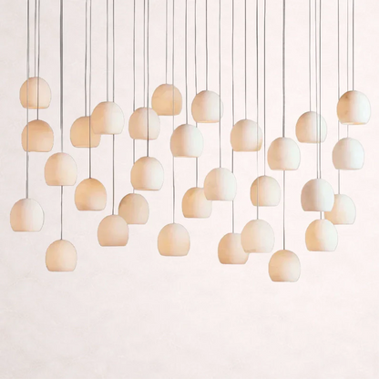 Arica Alabaster Rectangular Chandelier