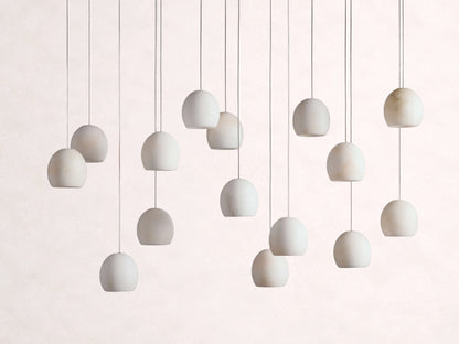 Arica Alabaster Rectangular Chandelier