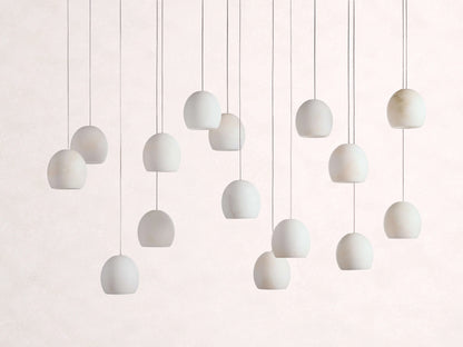 Arica Alabaster Rectangular Chandelier
