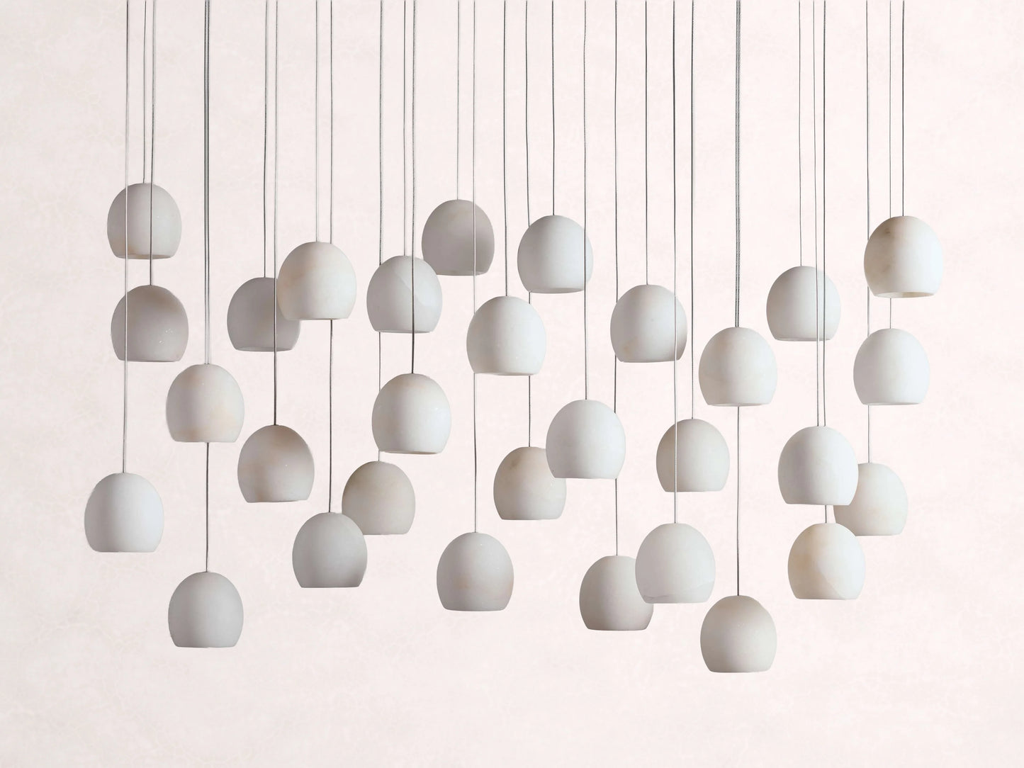 Arica Alabaster Rectangular Chandelier