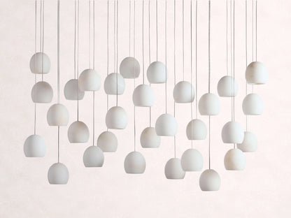 Arica Alabaster Rectangular Chandelier