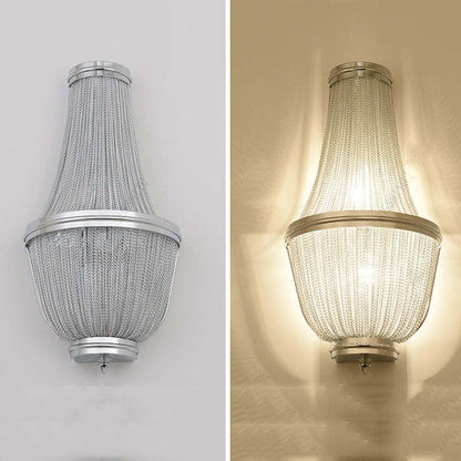 Tassel Aluminum Chain Wall Sconce In Living Room - Richardrider