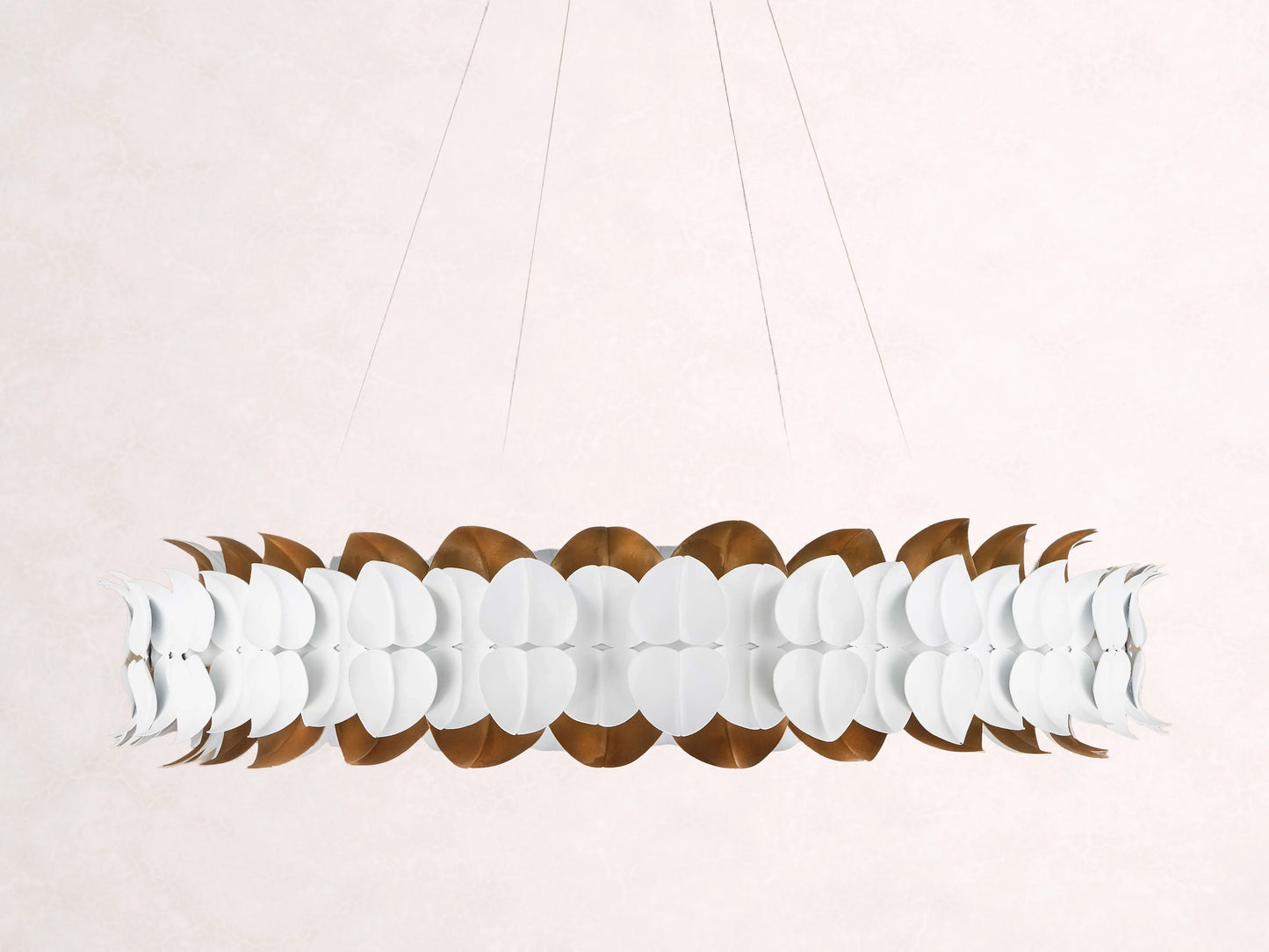 Darla Hand sculpted Leaves Chandelier 39''D