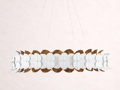 Darla Hand sculpted Leaves Chandelier 39''D