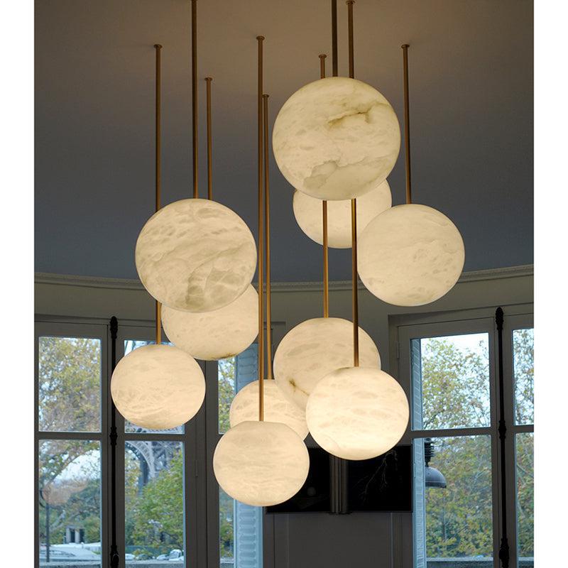 Alabaster Constellation Chandelier, Multi Pendant Light - Richardrider