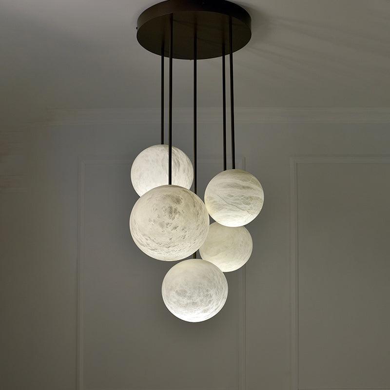 Alabaster Constellation Chandelier, Multi Pendant Light - Richardrider