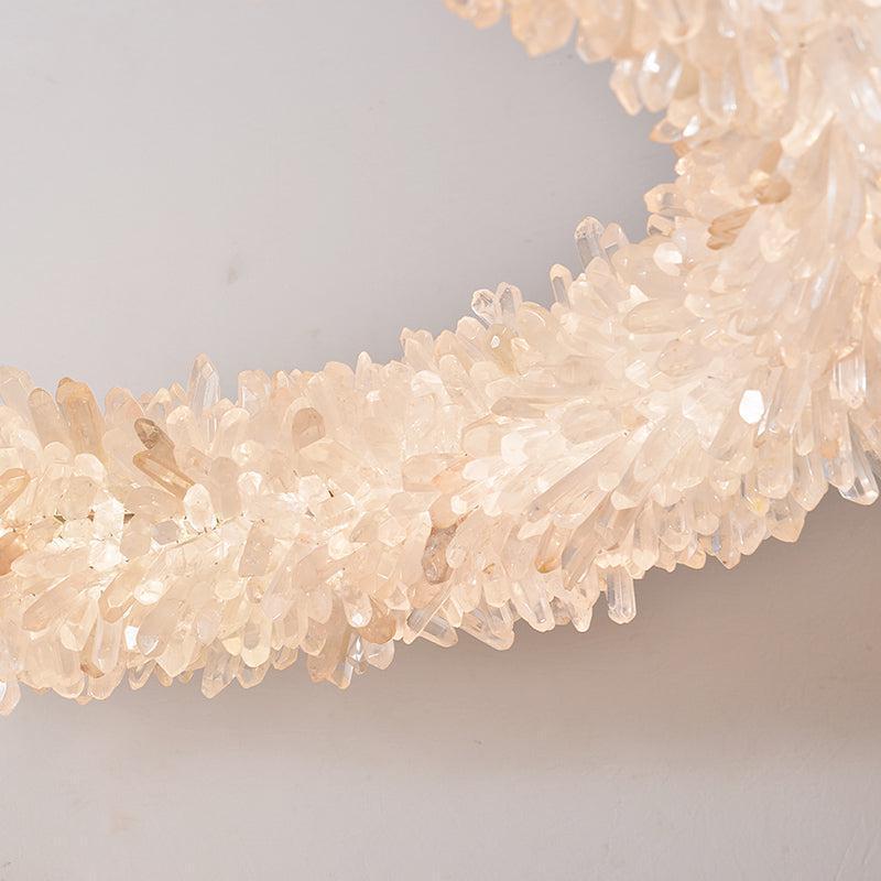 Small Round Luxury Rock Crystal Chandelier 23.6" D - Richardrider