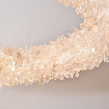 Small Round Luxury Rock Crystal Chandelier 23.6" D - Richardrider