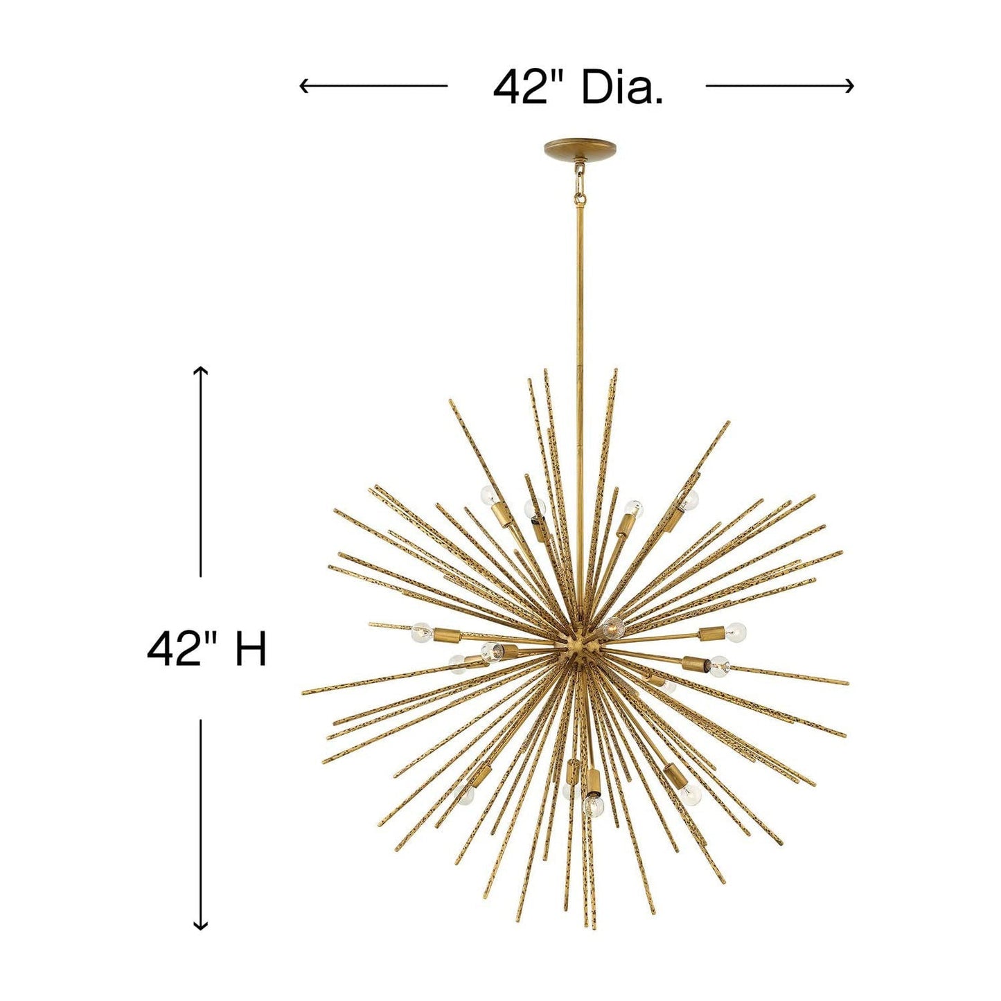 Ciroelume Stem Hung Pendant Light Steel 42"D