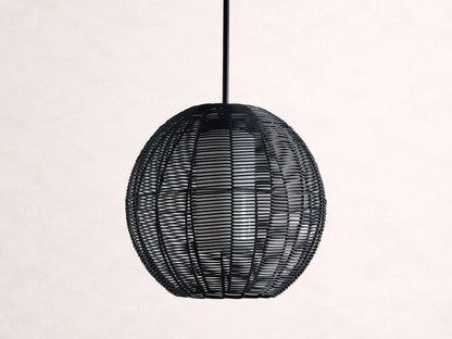 Cohen Globe Wicker Outdoor Pendant 20''D