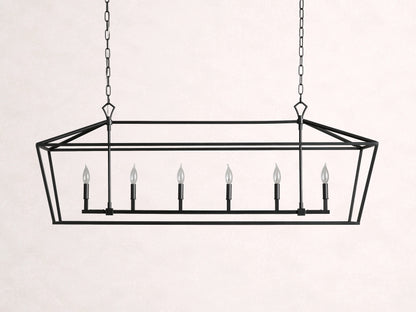 Garnet 54" Rectangular Chandelier