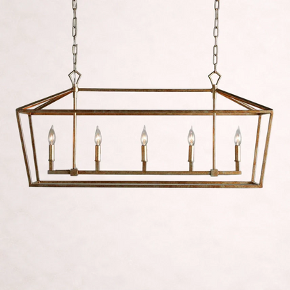 Garnet 41" Rectangular Chandelier