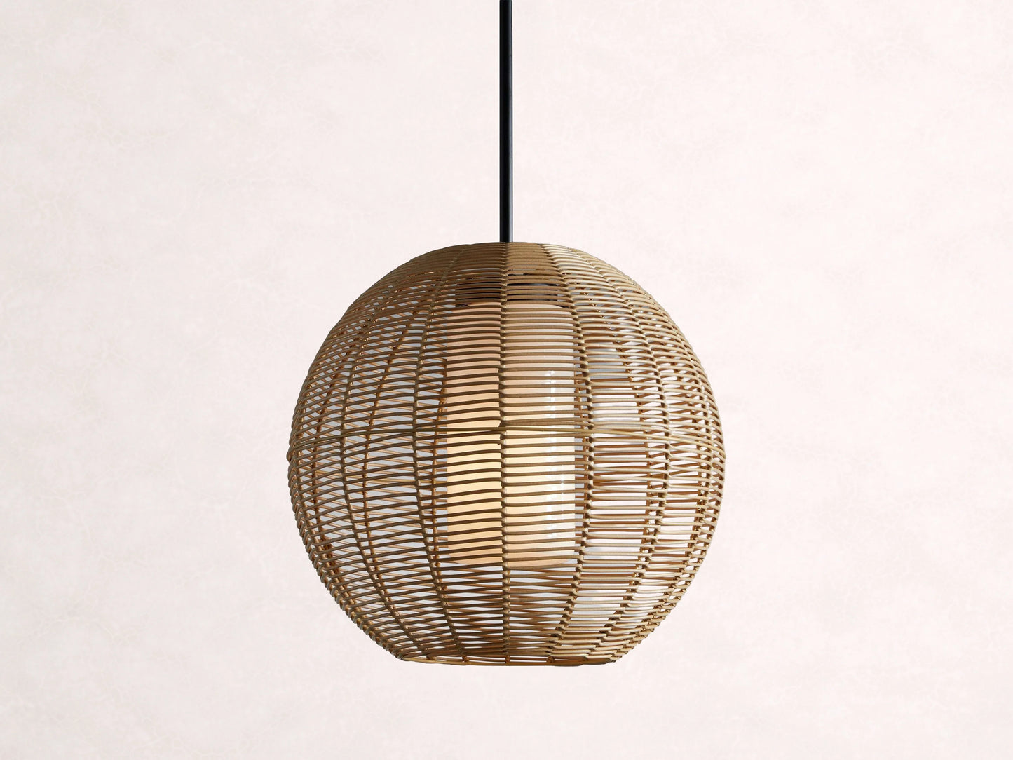 Cohen Globe Wicker Outdoor Pendant 20''D