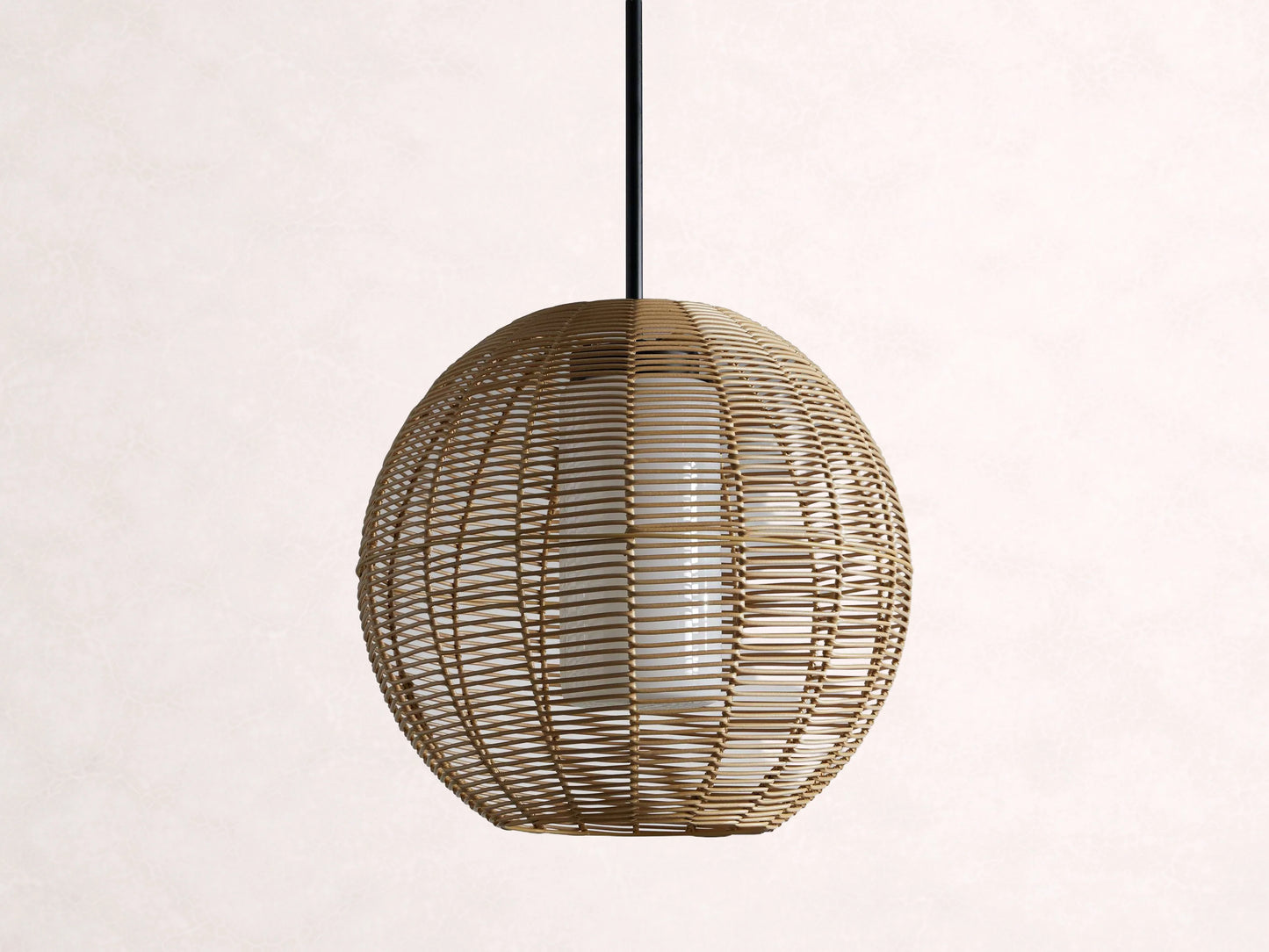 Cohen Globe Wicker Outdoor Pendant 20''D