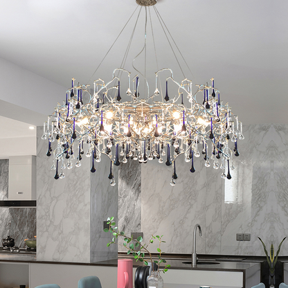 Iris Raindrop Crystal Branch Chandelier 31'' 39'' 47'' - Richardrider
