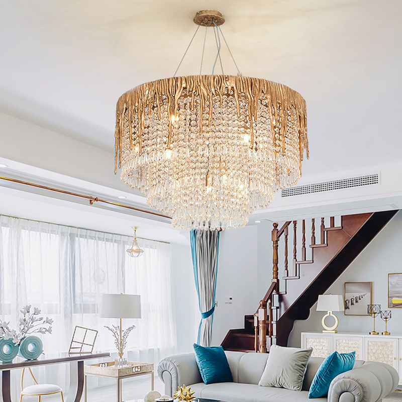Round Multiple Tier Crystal Chandelier - Richardrider