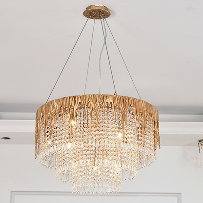 Round Multiple Tier Crystal Chandelier - Richardrider