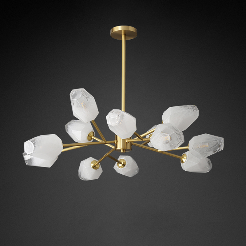 Mandy Modern Art Glass Lampshade Chandelier For Living Room - Richardrider
