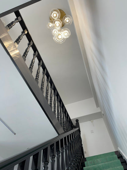 Scandinavian Modern Minimalist Extra-long Chandelier for Staircase/Loft/High-ceiling Space