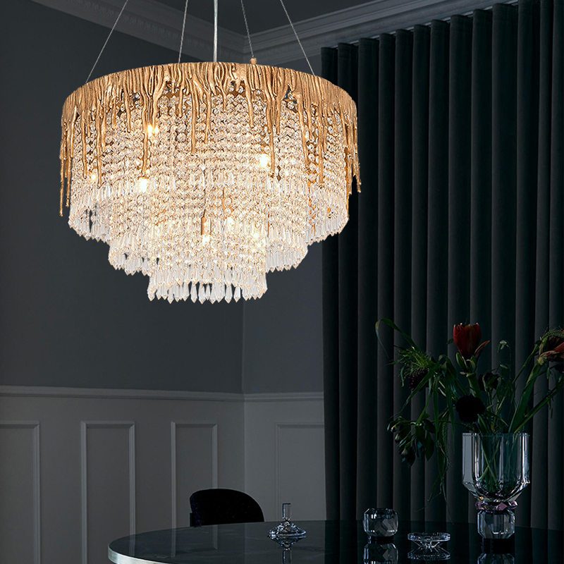 Round Multiple Tier Crystal Chandelier - Richardrider