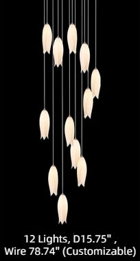 Elegant Flower Chandelier For Foyer/ Staircase - Richardrider