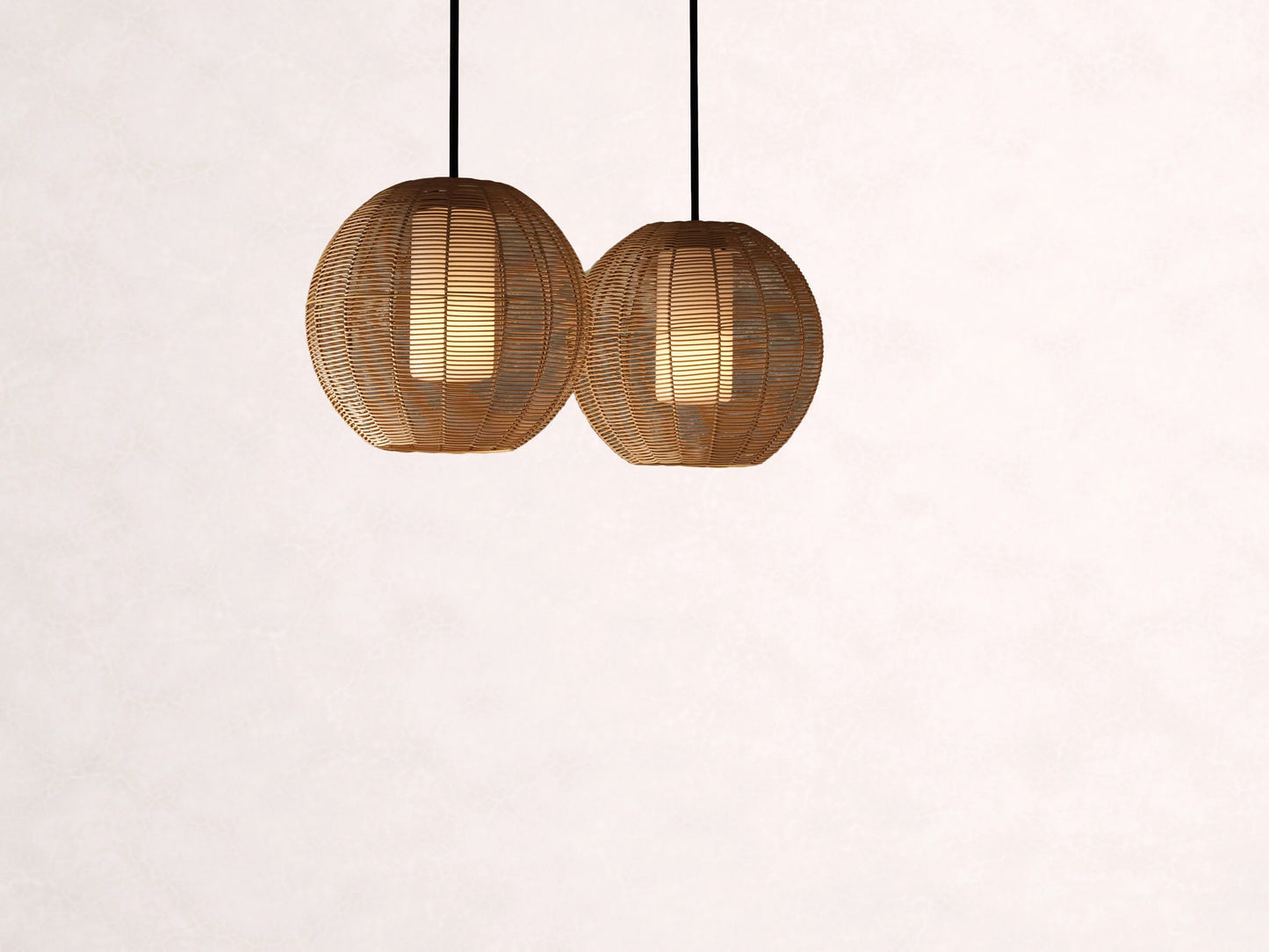 Cohen Globe Wicker Outdoor Pendant 20''D