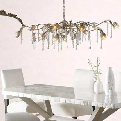 Viticcio Rectangular Chandelier in Silver