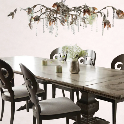 Viticcio Rectangular Chandelier in Silver