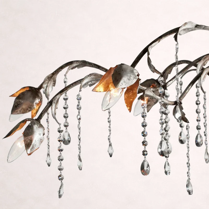 Viticcio Rectangular Chandelier in Silver