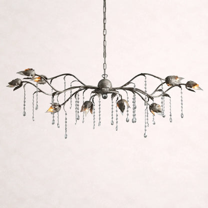 Viticcio Rectangular Chandelier in Silver