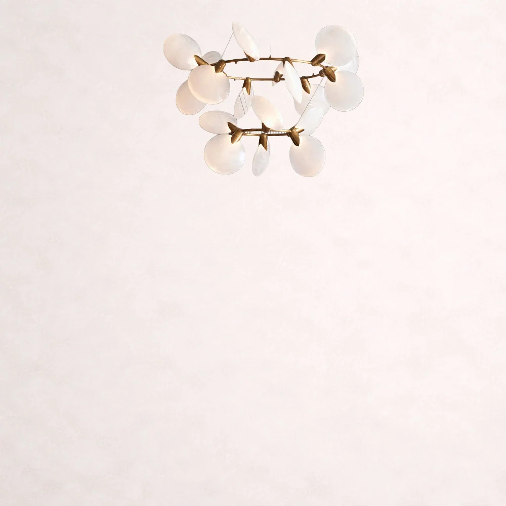 Lyla 2-Tiered Halo Chandelier